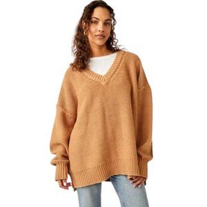 Free People Alli V Neck Sweater